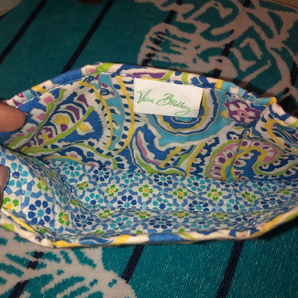 Vera Bradley Capri Blue Lola Style Bowler Bag - Picture 16 of 16